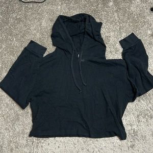 PINK Active Mesh Crop Hoodie